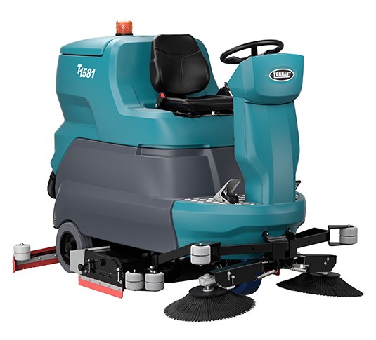 T1581 Ride-On Floor Scrubber Right
